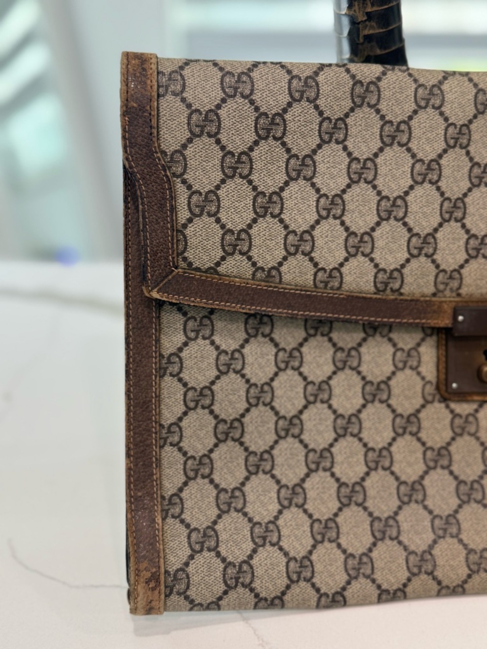 THIS ITEM HAS HAS BEEN SOLD! PROJECT ITEM: Gucci Vintage Document Case 1970s: - Picture 5 of 13